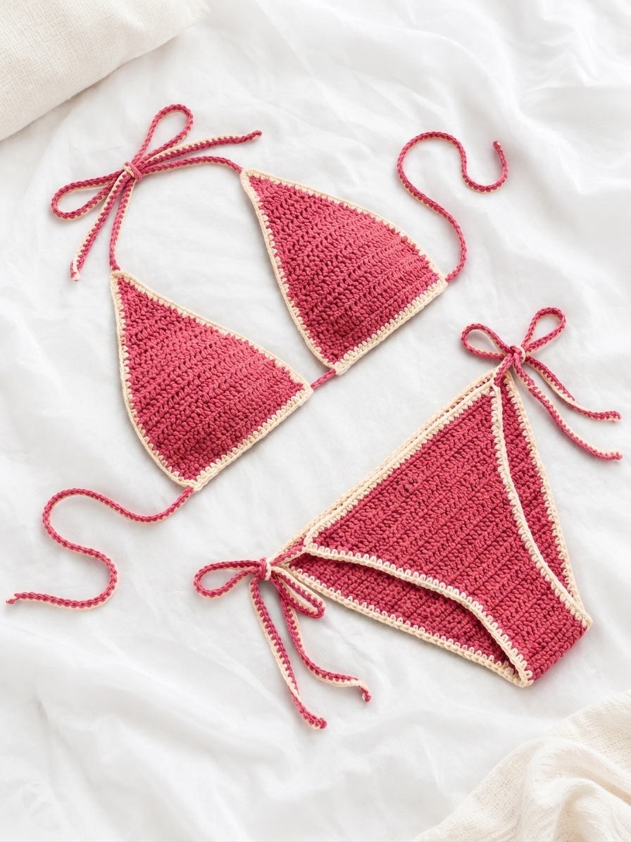 Sereia Bikini - handmade crochet set by Crozele