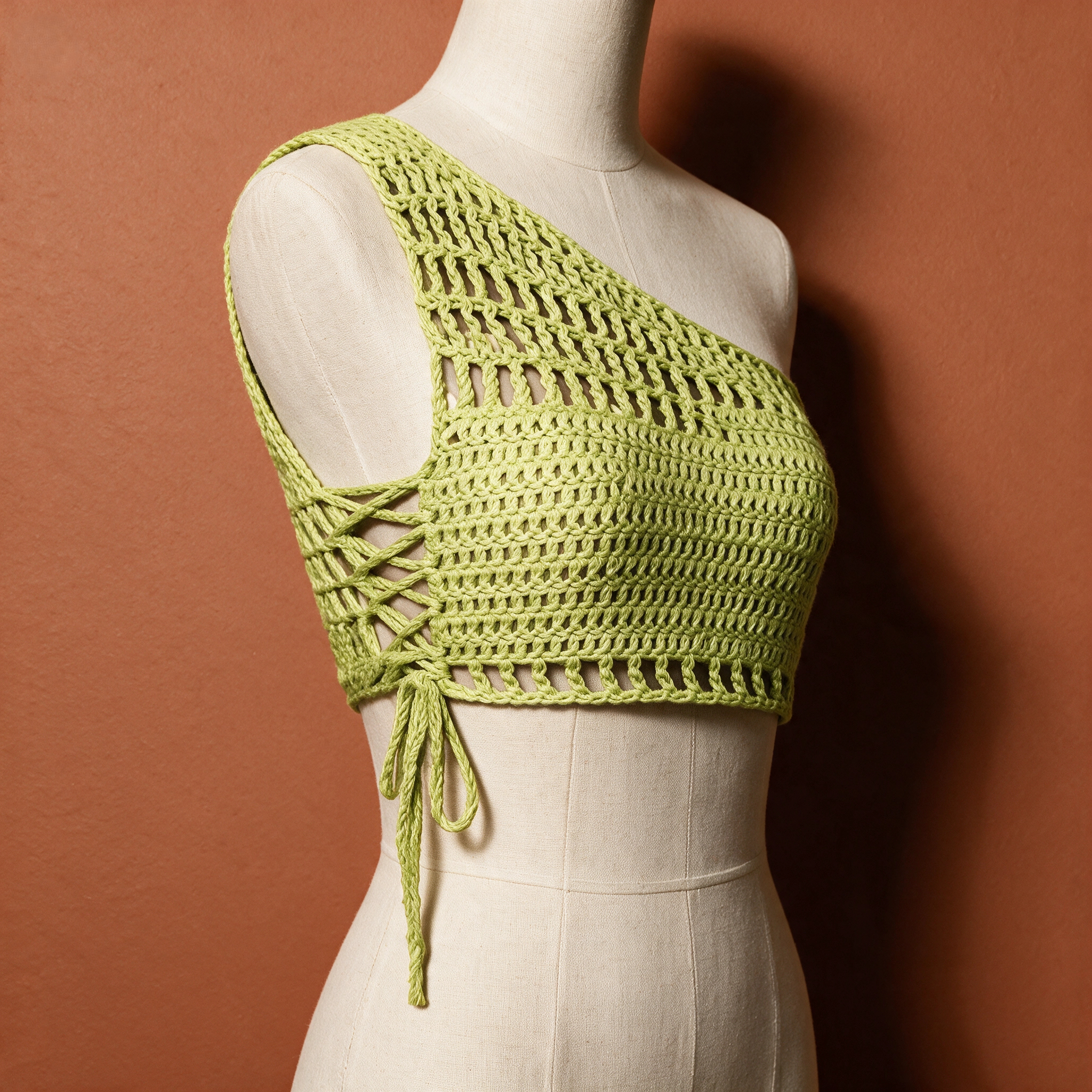 Rivet Top - handmade crochet top by Crozele, view 2