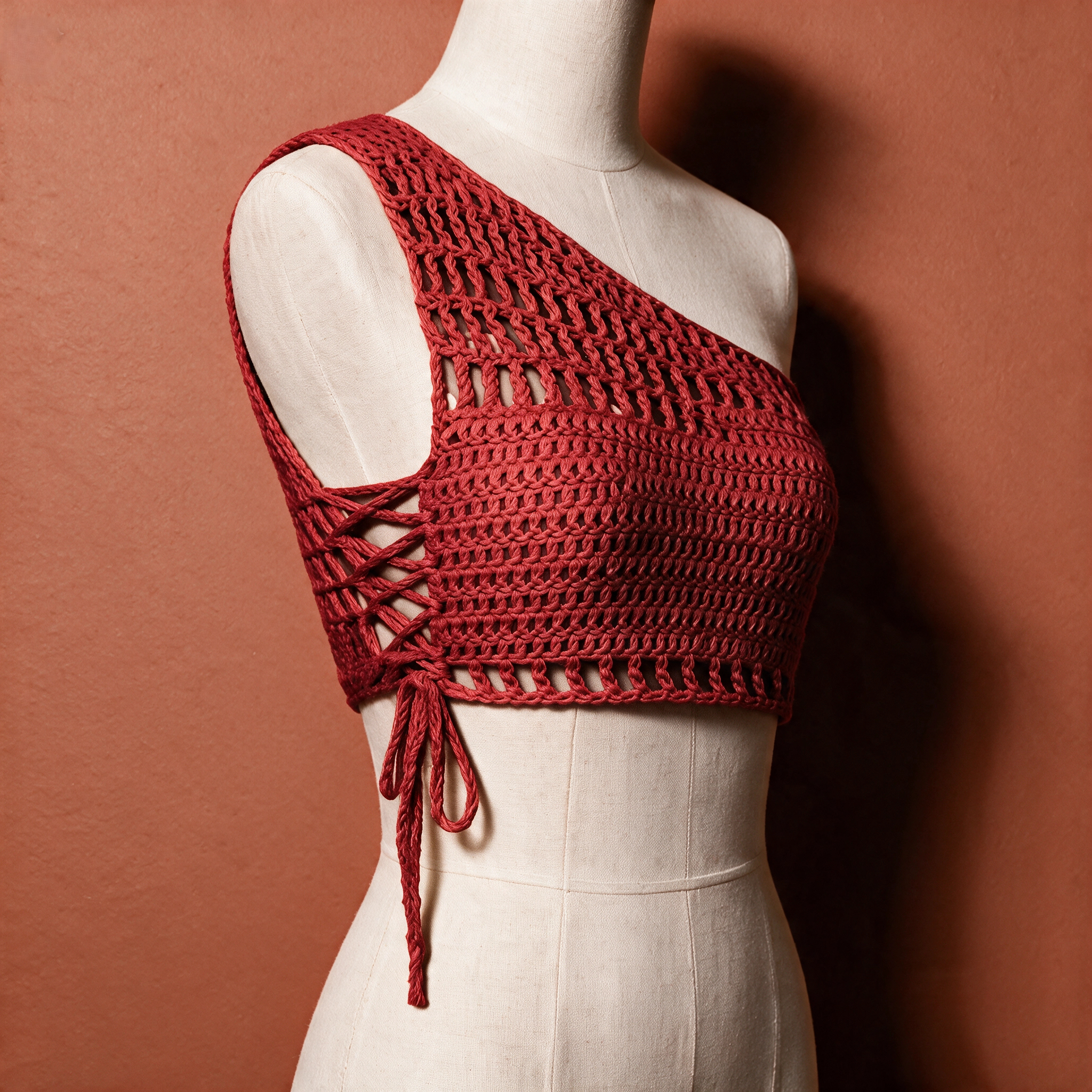 Rivet Top - handmade crochet top by Crozele
