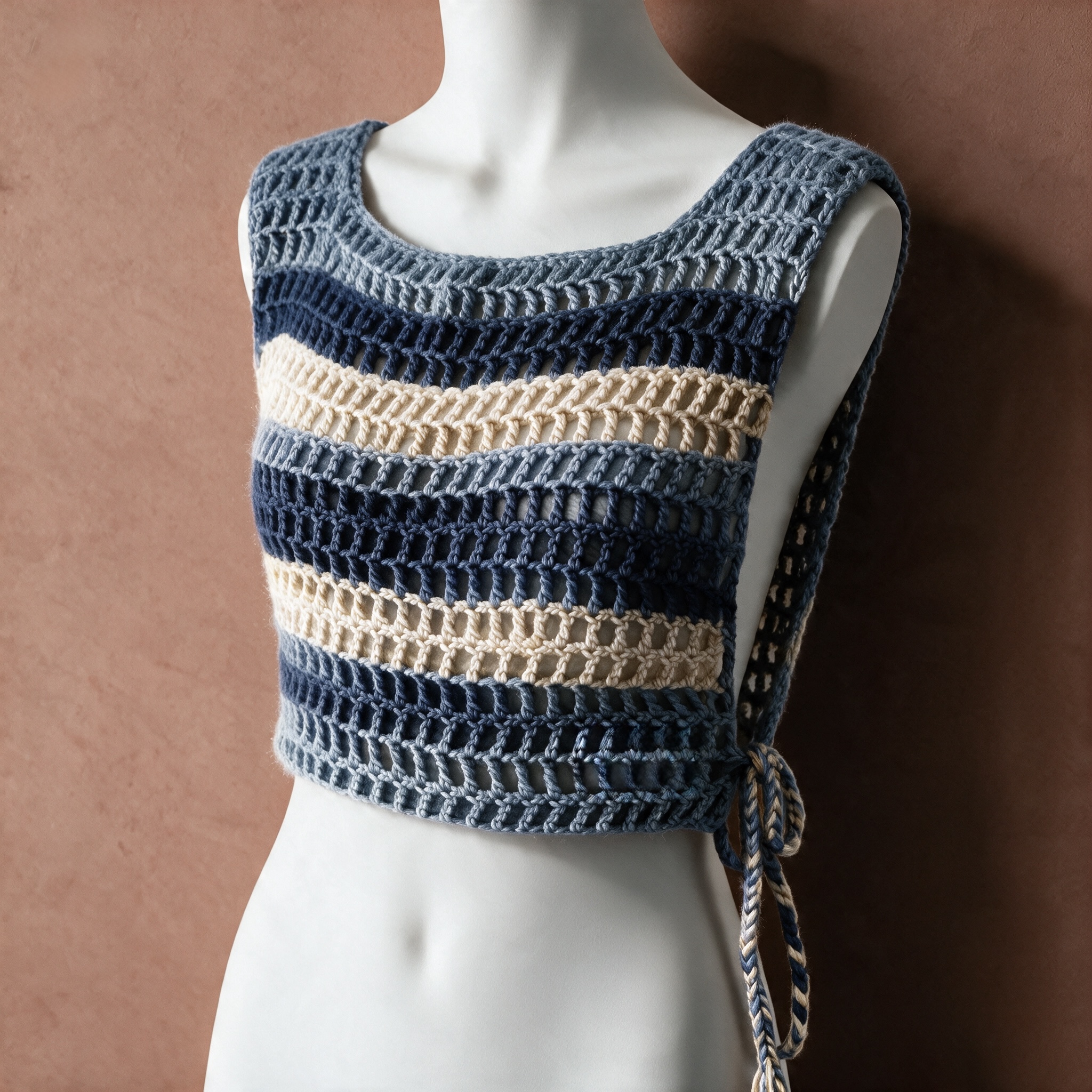 Dapple Top - handmade crochet top by Crozele, view 2